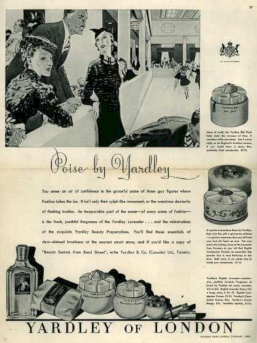 Yardley Poise Confidence Vintage Retro Advert Ads A4 Photo Print