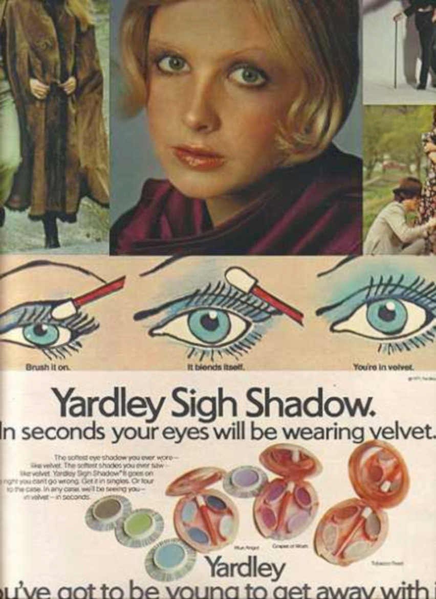 Yardley Sigh Shadow Vintage Retro Advert Ads A4 Photo Print
