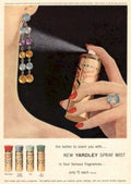 Yardley Spray Mist 1950s Vintage Retro Advert Poster