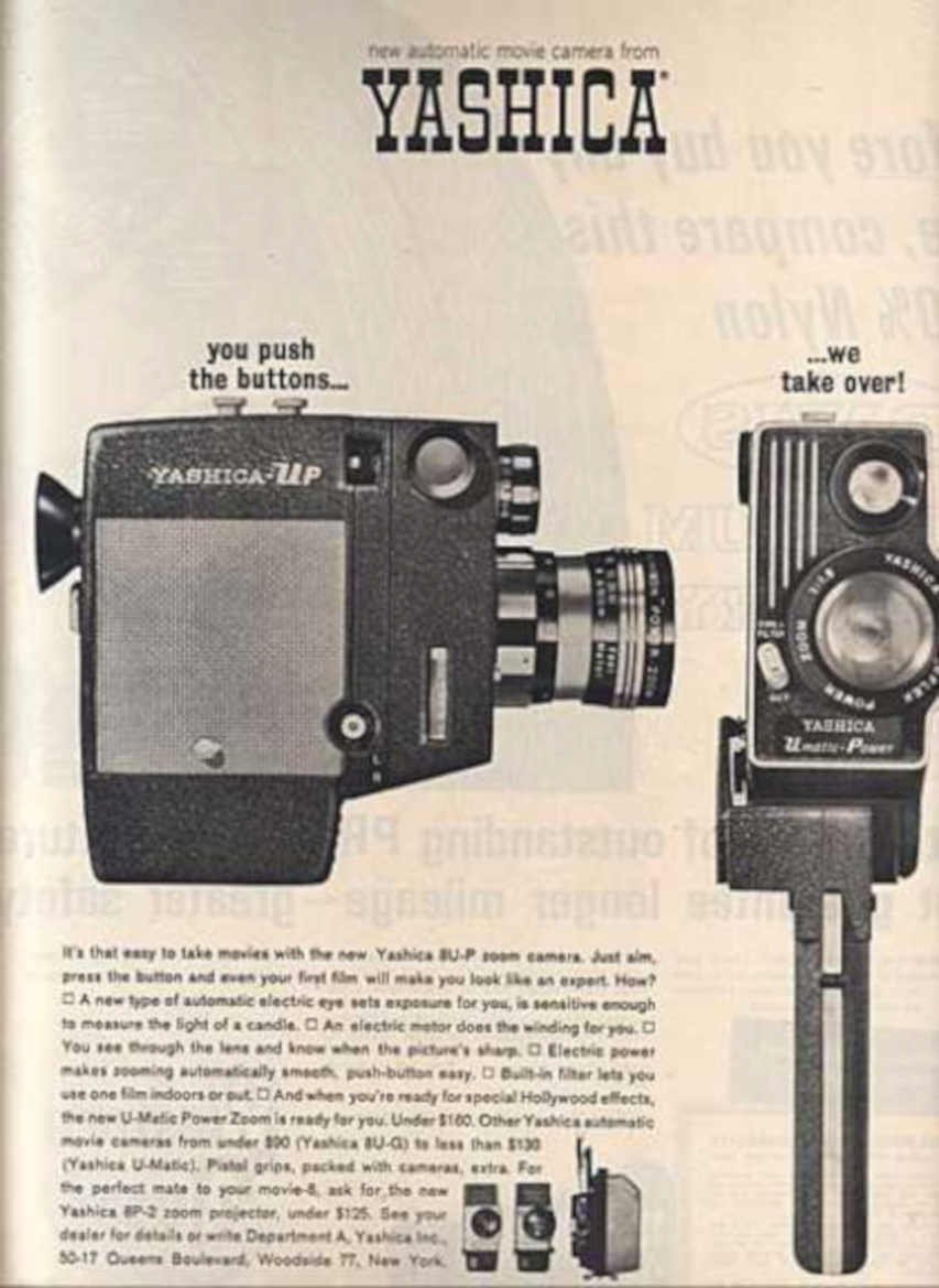 Yashica Umatic Cameras Vintage Retro Advert Ads A4 Photo Print