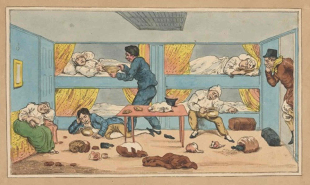 Yellow Fever Hospital GB Cartoon Vintage Retro Advert Poster