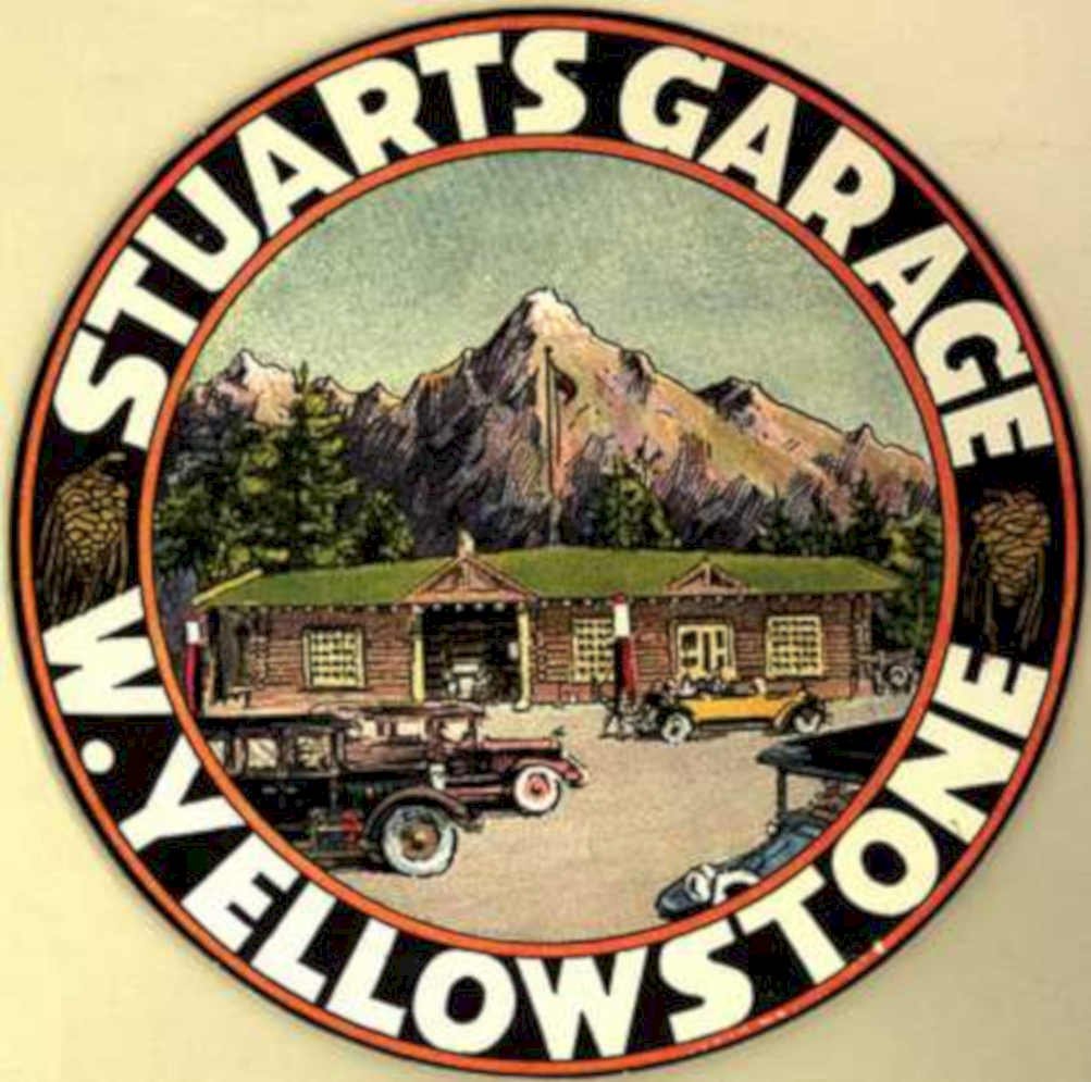 Yellow Garage Emblem Vintage Retro Advert Ads A4 Photo Print
