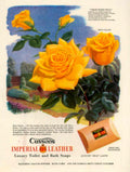 Yellow Roses Soaps 1950s Vintage Retro Advert Poster