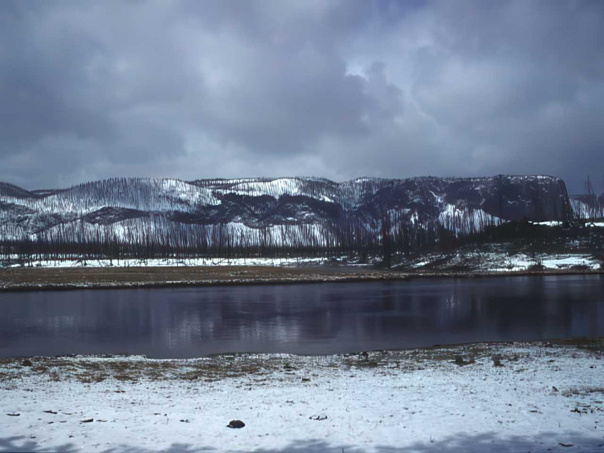 Yellowstone Winter River x A4 Photo Print x