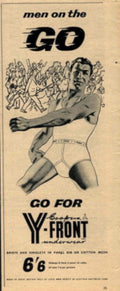 Yfront Men Go 1950s Vintage Retro Advert Poster