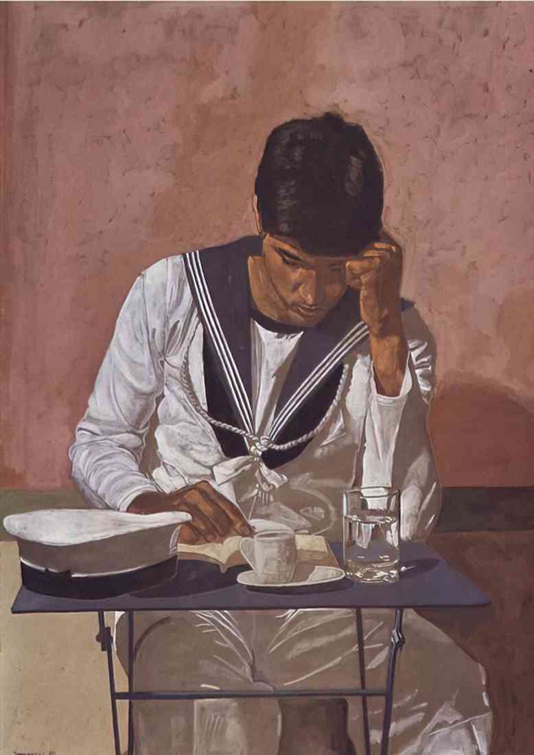 Yiannis Tsaroychis mariner reading SHARP A4 Photo Print