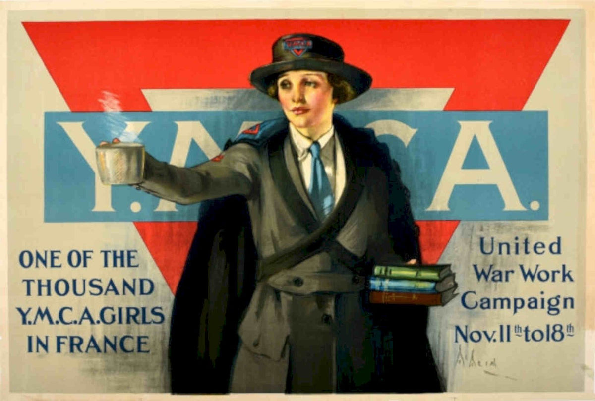 Ymc Girls France Vintage Retro Advert Poster A4 Photo Print