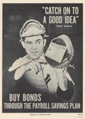 Yogi Berra Bonds American World War II Advert Poster