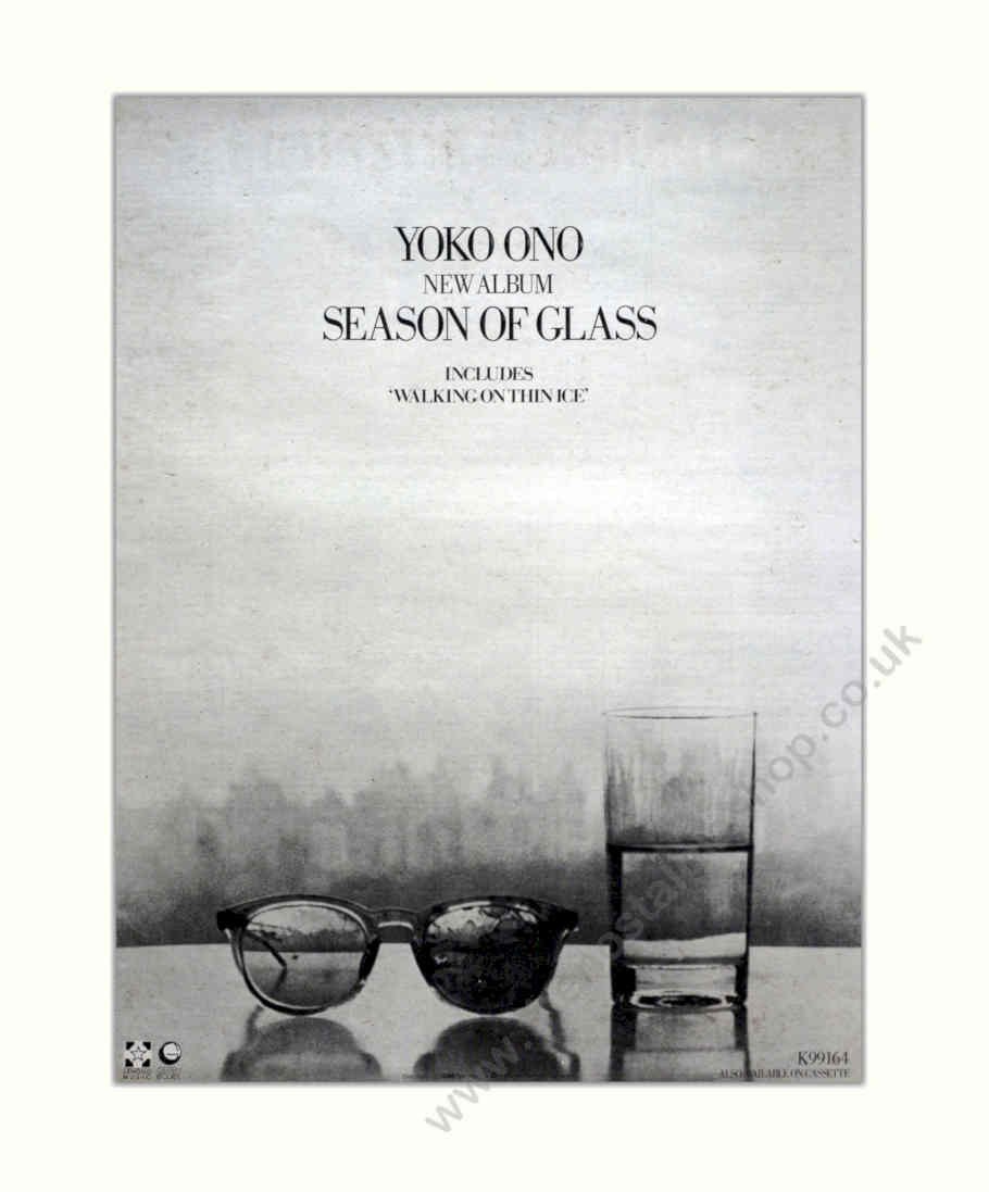 Yoko Ono Season Vintage Retro Advert Poster A4 Photo Print