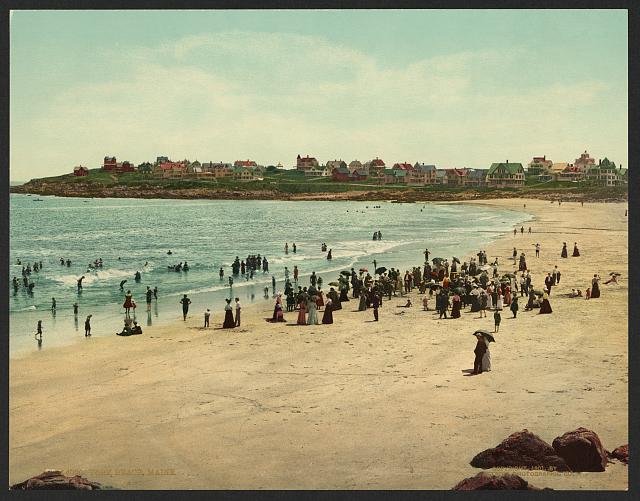 York Beach Maine Vintage A4 Photo Print