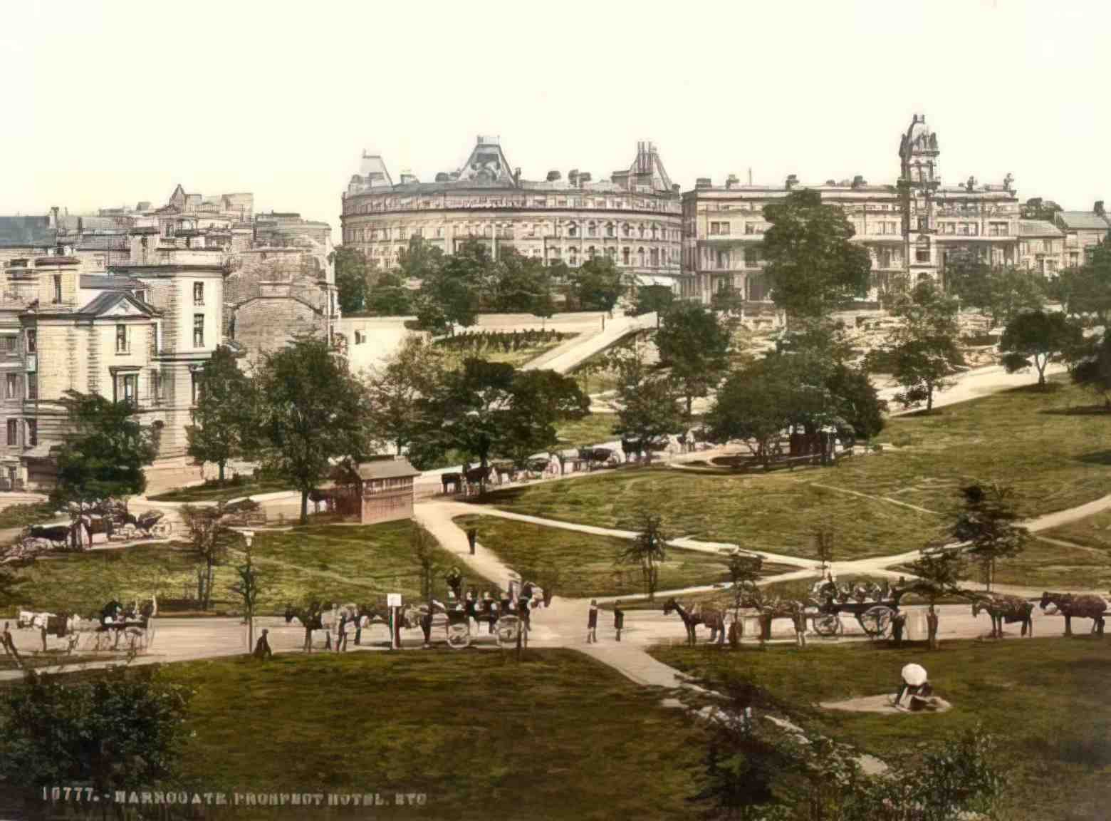 Yorkshire Harrogate Prospect Hotel 1900's Vintage A4 Photo Print