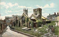 Yorkshire Heptonstall Old and New Churches 1910s Vintage A4 Photo Print