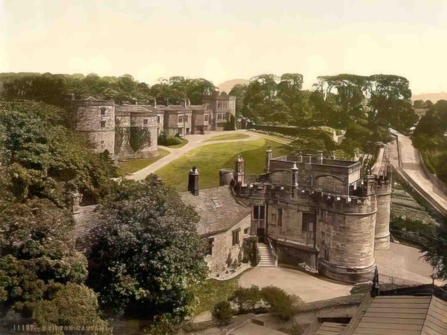Yorkshire Skipton Castle II 1900's Vintage A4 Photo Print