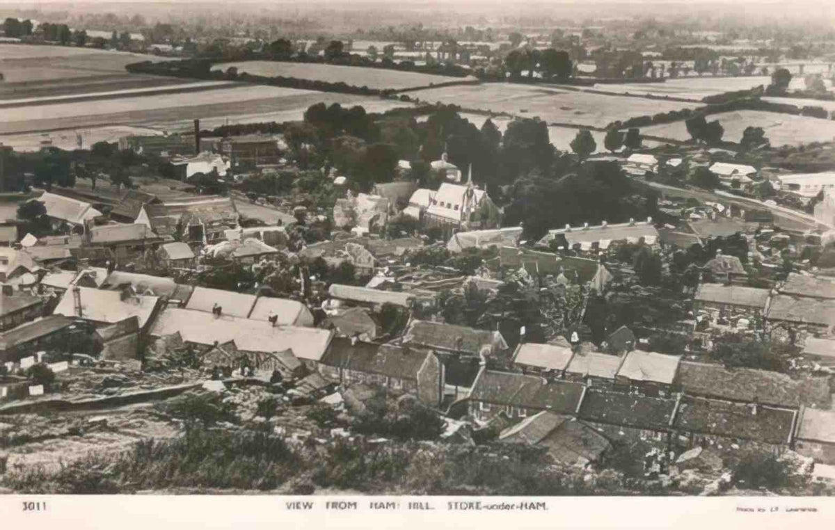 Yorkshire Stoke Under Ham View from Ham Hill Vintage A4 Photo Print