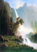 Yosemite Falls Bierstadt A4 Photo Print