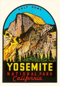 Yosemite Half Dome Vintage Retro Advert Ads A4 Photo Print