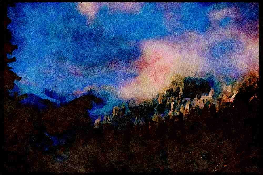 Yosemite USA 167015 Tunnel View Spring Snow A4 Limited Edition Watercolour Print