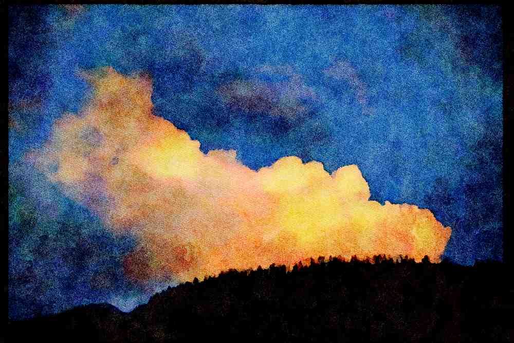 Yosemite USA 167022 Evening Clouds A4 Limited Edition Watercolour Print