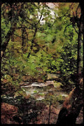 Yosemite USA 167023 Tenaya Creek In Spring A4 Limited Edition Watercolour Print