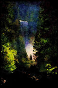 Yosemite USA 167032 Vernal Falls A4 Limited Edition Watercolour Print