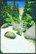 Yosemite USA 167036 Vernal Falls A4 Limited Edition Watercolour Print