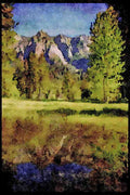 Yosemite USA 167037 Yosemite Valley A4 Limited Edition Watercolour Print