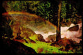 Yosemite USA 167041 Mist Trail Along The Merced River A4 Limited Edition Watercolour Print