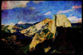 Yosemite USA 167052 Half Dome From Glacier Point A4 Limited Edition Watercolour Print