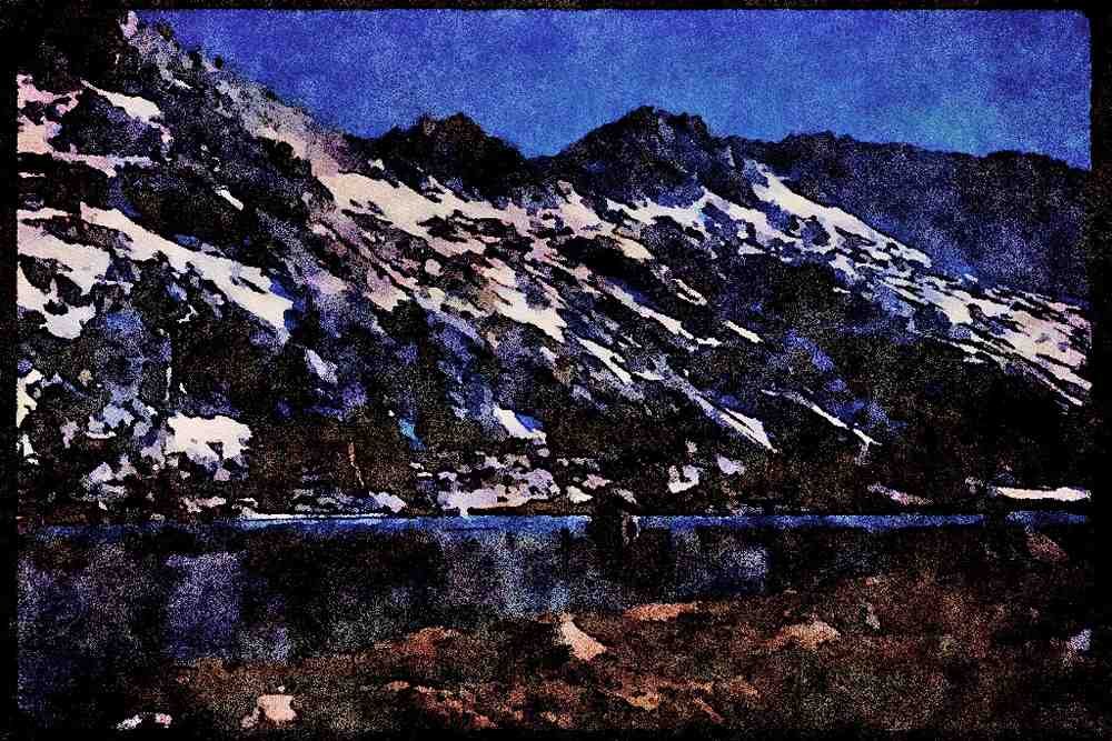 Yosemite USA 167077 Young Lakes A4 Limited Edition Watercolour Print