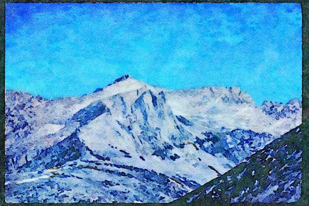 Yosemite USA 167079 Sheep Peak A4 Limited Edition Watercolour Print
