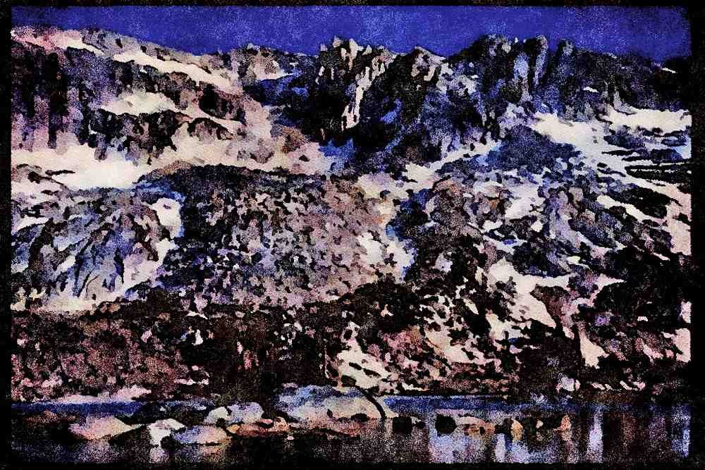 Yosemite USA 167088 Young Lakes A4 Limited Edition Watercolour Print