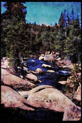 Yosemite USA 167090 Lyell Fork A4 Limited Edition Watercolour Print
