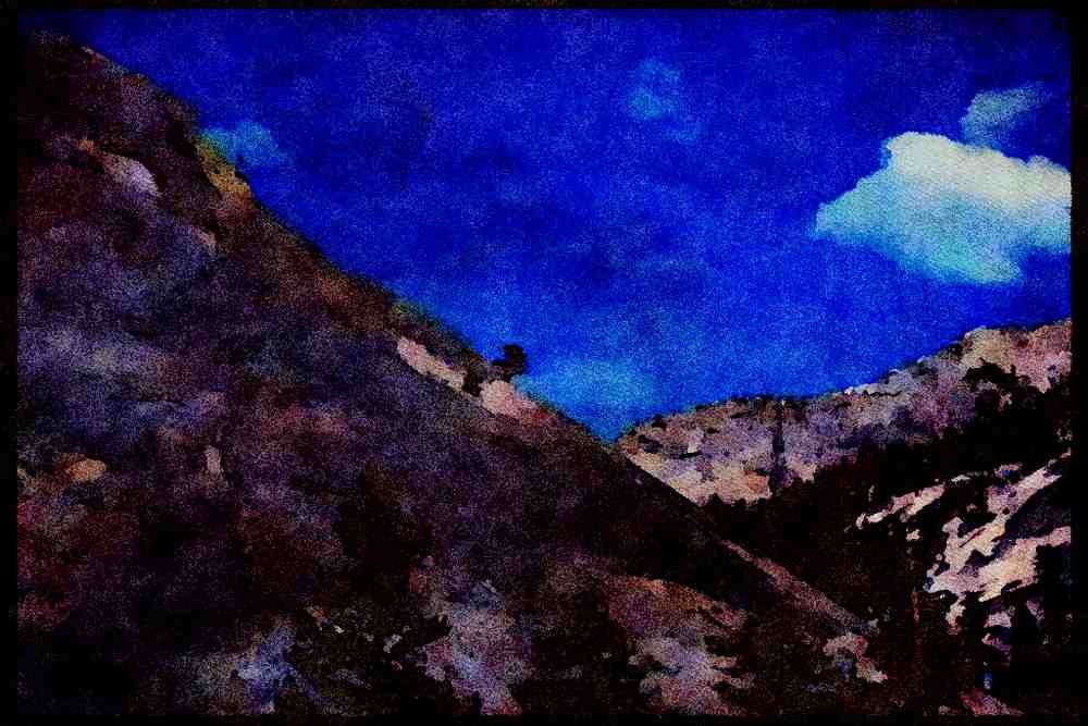 Yosemite USA 167091 Lone Juniper A4 Limited Edition Watercolour Print