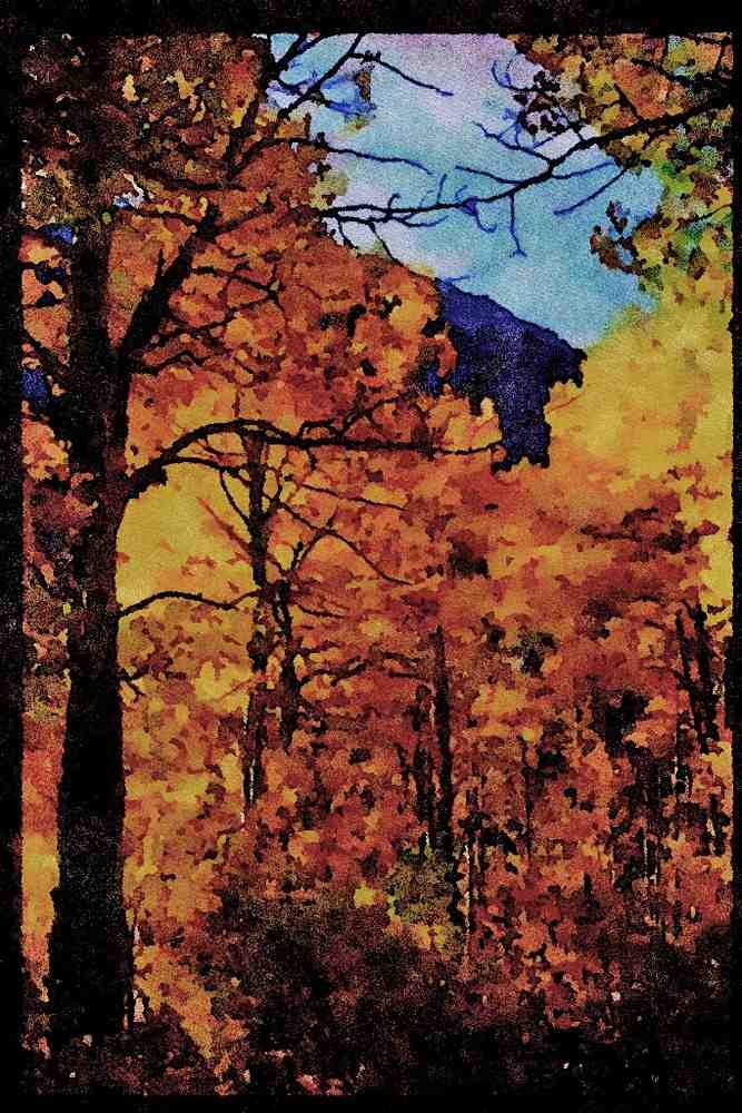 Yosemite USA 167098 Lee Vining Canyon A4 Limited Edition Watercolour Print