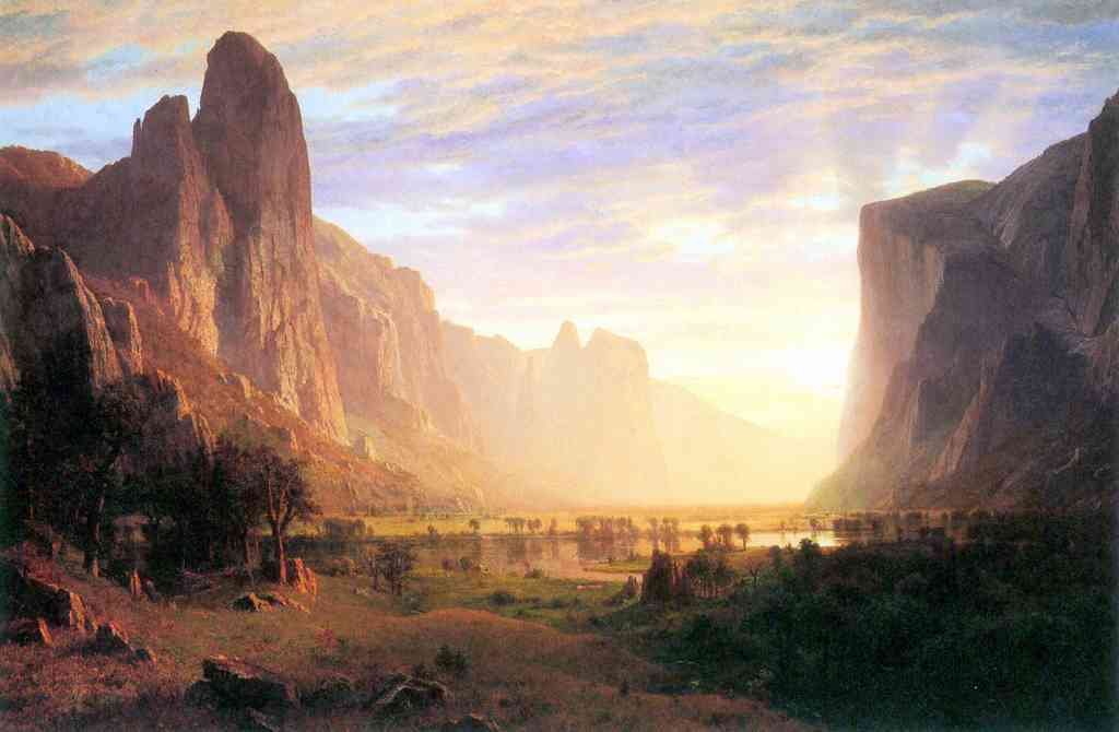 Yosemite Valley 3 Bierstadt A4 Photo Print