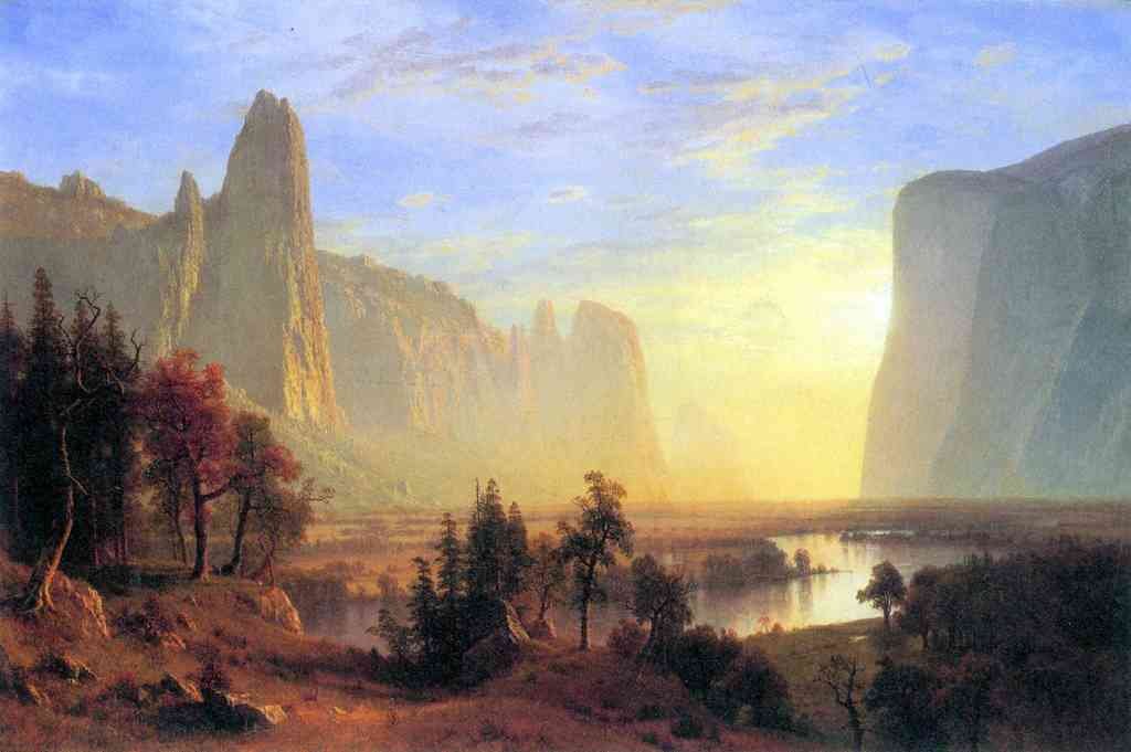 Yosemite Valley Bierstadt A4 Photo Print