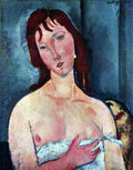 Young Frau Modigliani A4 Photo Print