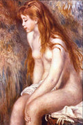 Young Girl Bathing Renoir Impressionism A4 Photo Print