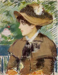 Young Girl On A Bench 1878 A4 Photo Print