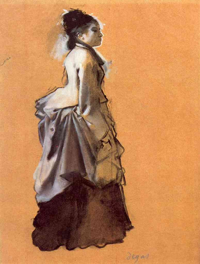Young Lady In The Road Costume Degas A4 Photo Print