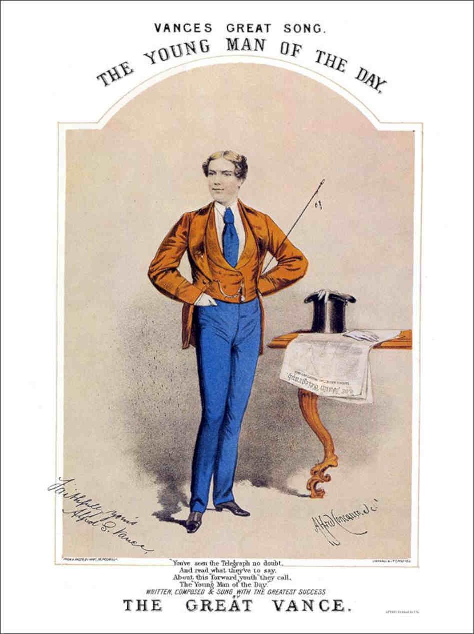 Young Man Of The Day Vintage Retro Advert Poster A4 Photo Print