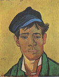 Young Man With Cap Arles 1888 A4 Photo Print