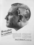 Young Rubicam Pad 1940s Vintage Retro Advert Poster