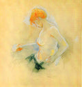 Young Woman Drying Morisot A4 Photo Print