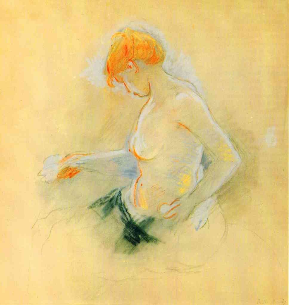 Young Woman Drying Morisot A4 Photo Print