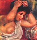 Young Woman Hairdressing Renoir A4 Photo Print
