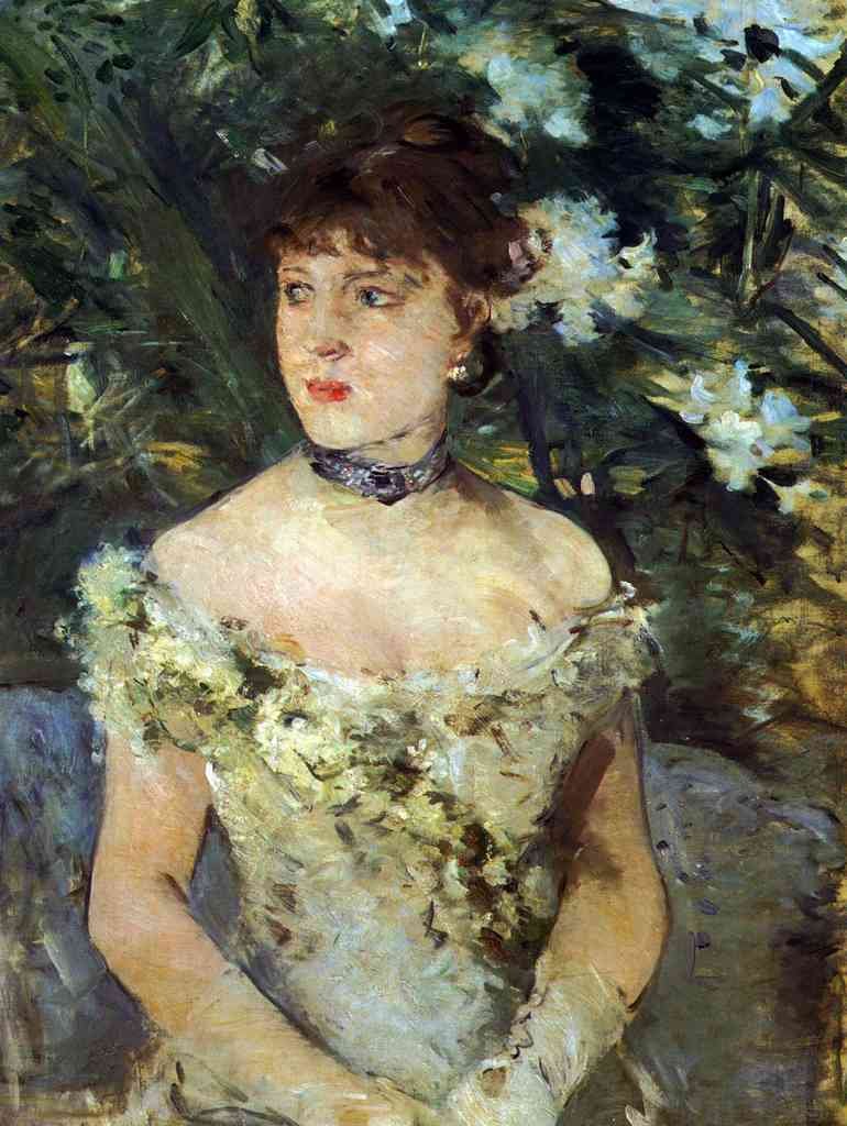Young Woman In A Costume Ball Morisot A4 Photo Print