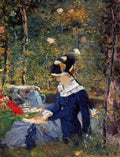 Young Woman In The Garden 1880 A4 Photo Print