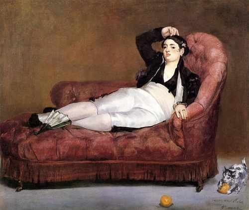 Young Woman Reclining 1862 A4 Photo Print