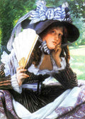 Young Woman With Fan Tissot A4 Photo Print